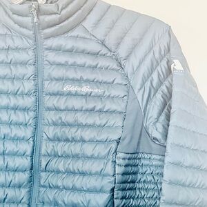 Eddie Bauer GOOSE DOWN EB800 Sz L Dark Teal Waist Length ART